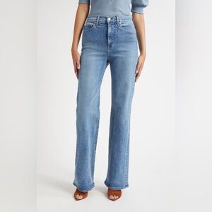 Veronica Beard Crosbie High Rise Wide Legs in Ripple Haze